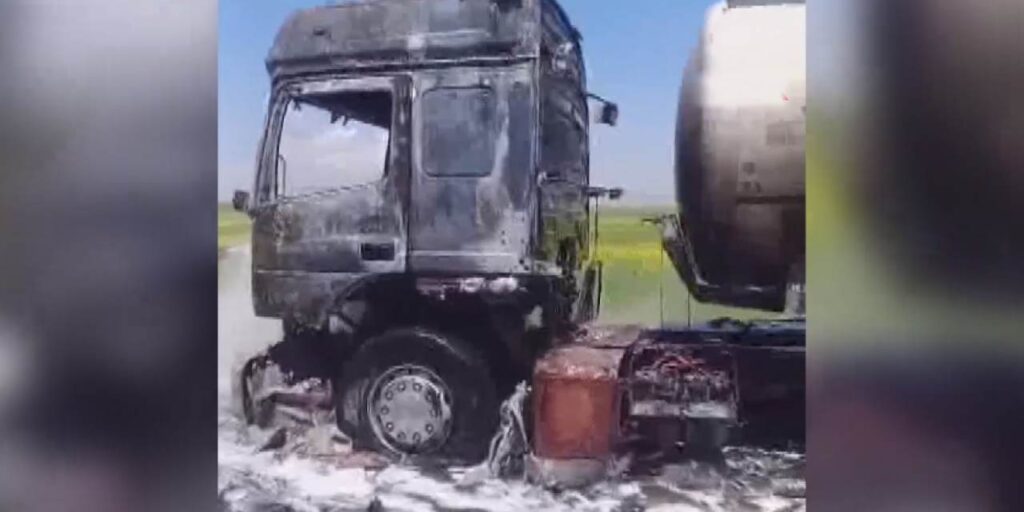 Mardin’de Akaryakıt Yüklü Tanker Yangını: Olası Facia Önlenip Yangın Söndürüldü