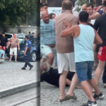 Trafikte yol verme dehseti 4 kisi bicaklandi mahalle ortasinda silahlar cekildi XP4ciGcG